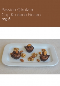 org 5 Passion Çikolata Cup Krokanlı Fincan