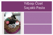 Yılbaşı Özel Saçaklı Pasta