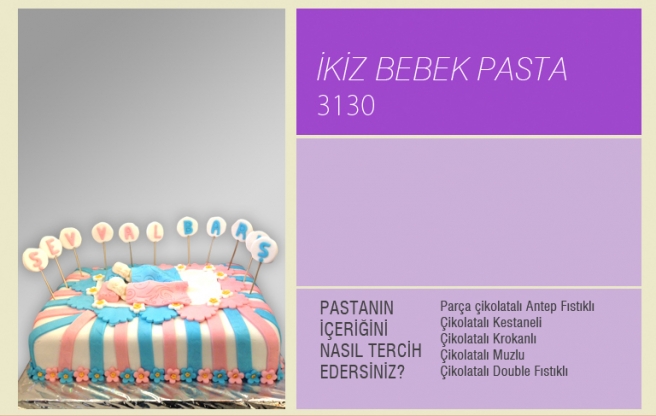 İkiz Bebek Pasta 